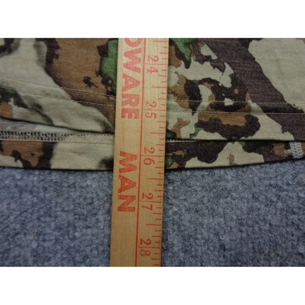 First Lite Shirt Mens L Wick Camo Short Sleeve Creck Neck Merino Wool